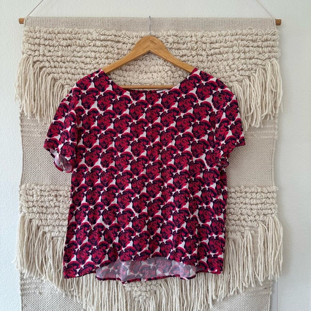 Peter Som Floral Pop Art Blouse